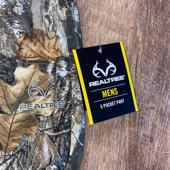 Real tree Edge Camo Men's Pants 5 Pocket Flex Jeans Deer Hunting NEW Multi SZ - Picture 3 of 11